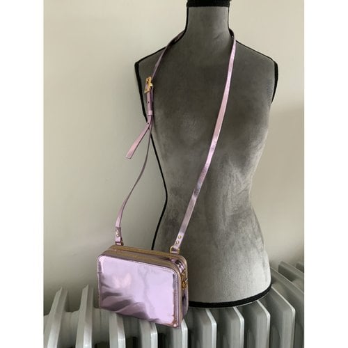 Pre-owned Sophie Hulme Leather Crossbody Bag In Pink