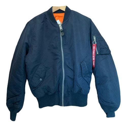 Pre-owned Alpha Industries Jacket In Blue