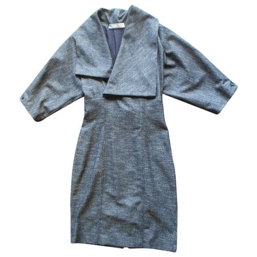 Pre-owned Stella Mccartney Wool Mid-length Dress In Anthracite