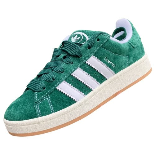 Pre-owned Adidas Originals Velvet Trainers In Green