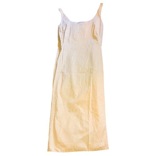 Pre-owned Prada Mid-length Dress In Yellow