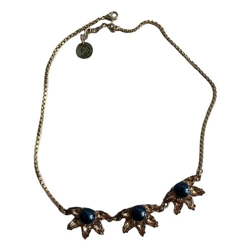 Pre-owned Anton Heunis Long Necklace In Gold