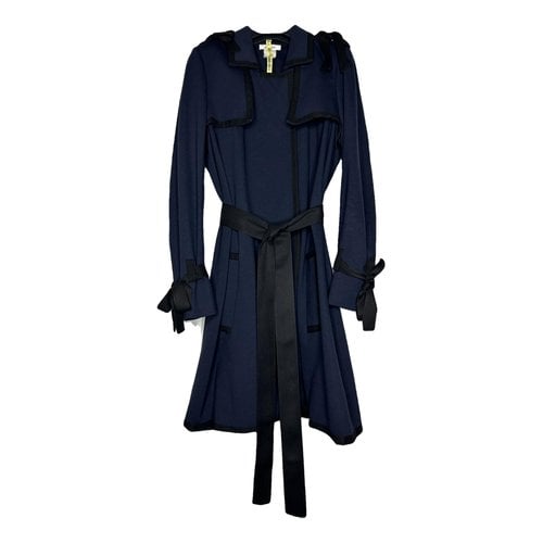 Pre-owned Sonia By Sonia Rykiel Trench Coat In Navy