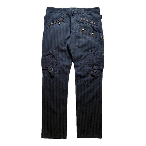 Pre-owned Just Cavalli Trousers In Navy