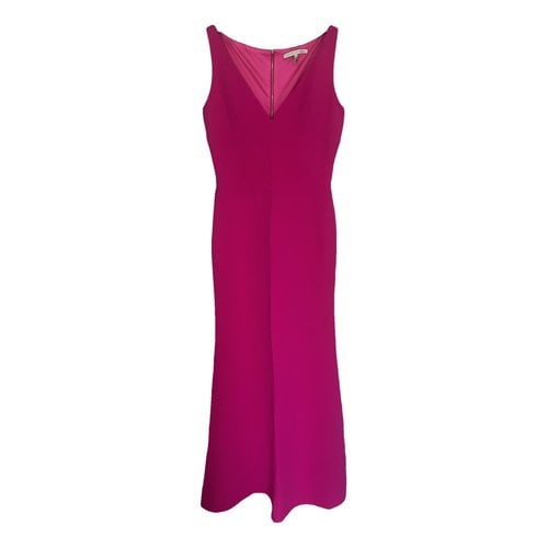 Pre-owned Victoria Beckham Silk Maxi Dress In Pink