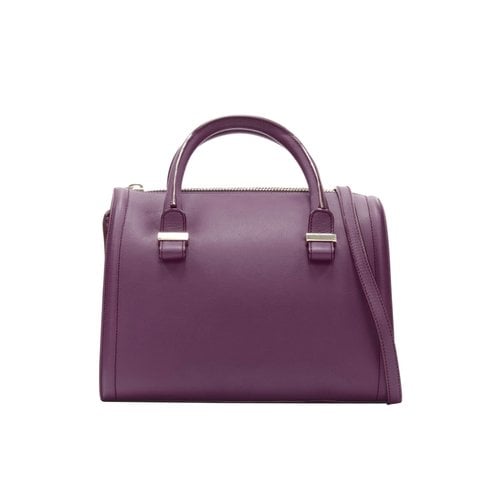 Pre-owned Victoria Beckham Leather Bag In Purple