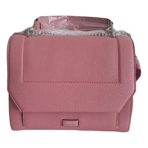 Pre-owned Lancel Ninon Leather Handbag In Pink