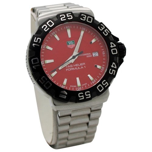 Pre-owned Tag Heuer Formula 1 Watch In Red