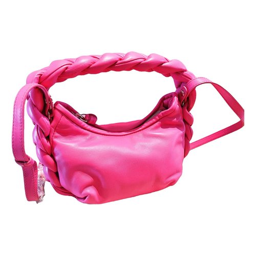 Pre-owned Hereu Leather Crossbody Bag In Pink