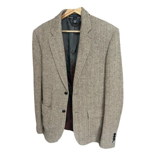 Pre-owned Marc By Marc Jacobs Wool Suit Jacket In Beige