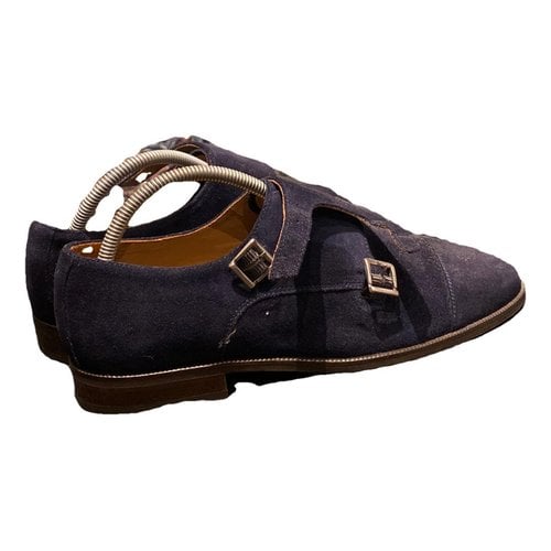 Pre-owned Massimo Dutti Lace Ups In Blue