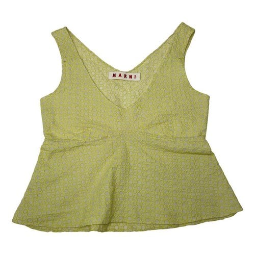 Pre-owned Marni Vest In Green