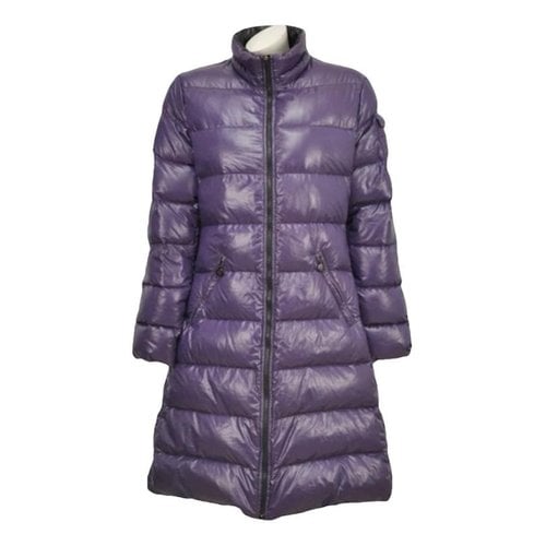 Pre-owned Moncler Puffer In Purple