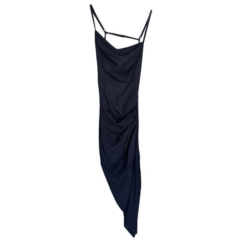 Pre-owned Jacquemus Linen Dress In Navy
