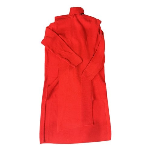 Pre-owned Givenchy Wool Mid-length Dress In Red