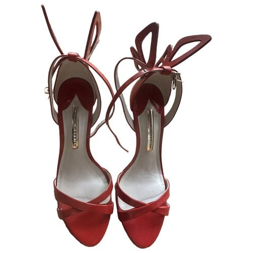Pre-owned Sophia Webster Patent Leather Heels In Red