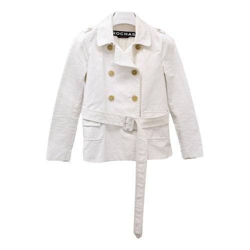 Pre-owned Rochas Jacket In White