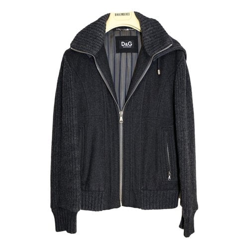 Pre-owned D&g Wool Jacket In Anthracite