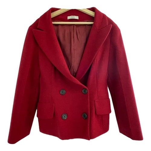Pre-owned Prada Wool Blazer In Red
