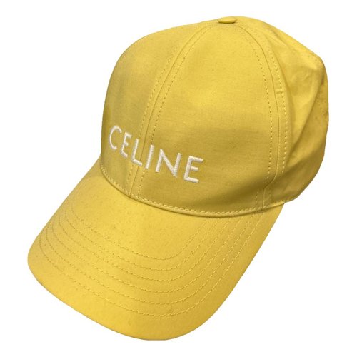 Pre-owned Celine Cap In Yellow