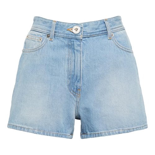 Pre-owned Versace Mini Short In Blue