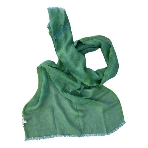 Pre-owned Loro Piana Linen Scarf In Green
