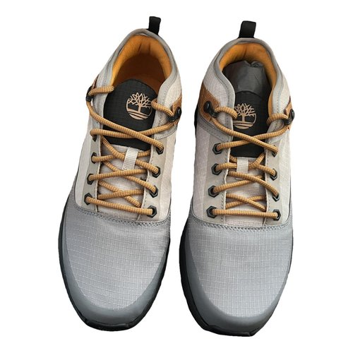 Pre-owned Timberland Cloth Low Trainers In Grey