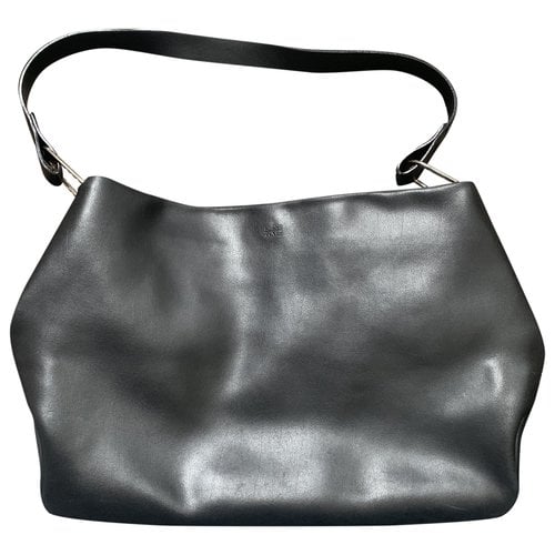 Pre-owned Enrico Coveri Leather Handbag In Black