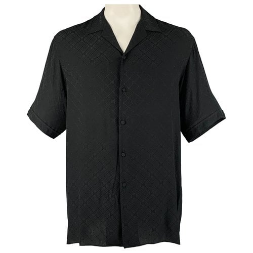Pre-owned Gucci Silk Shirt In Black
