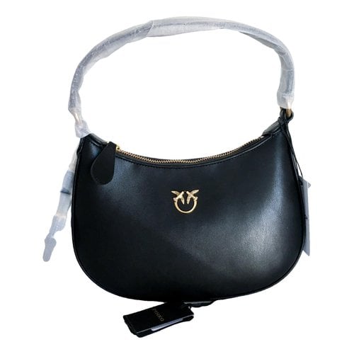 Pre-owned Pinko Leather Tote In Black