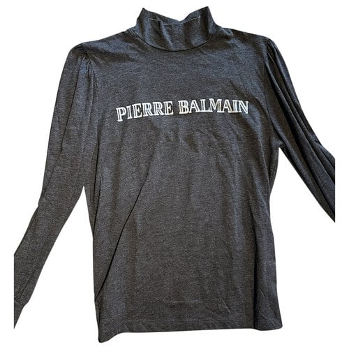 Pre-owned Pierre Balmain Top In Grey