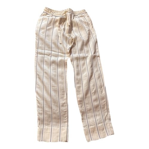 Pre-owned Haider Ackermann Trousers In Yellow