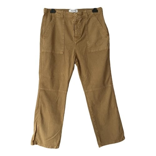 Pre-owned Acquaverde Large Pants In Camel