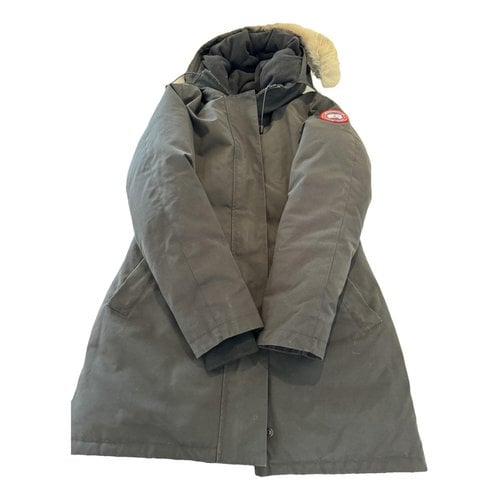 Pre-owned Canada Goose Victoria Trench Coat In Black