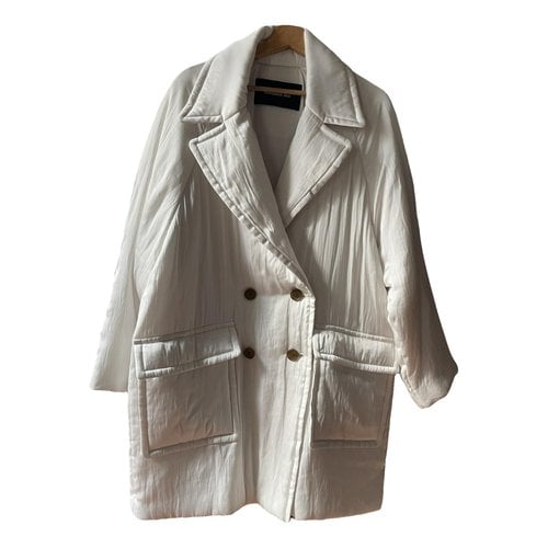 Pre-owned Barbara Bui Coat In White