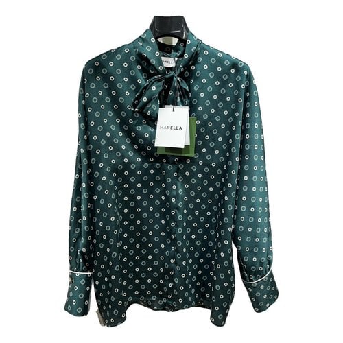 Pre-owned Marella Blouse In Green
