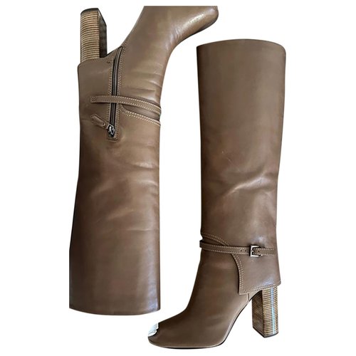 Pre-owned Tory Burch Leather Boots In Other
