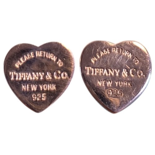 Pre-owned Tiffany & Co Return To Tiffany Silver Earrings