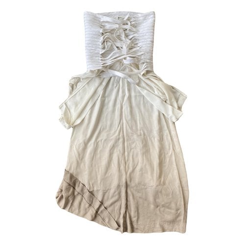Pre-owned Maison Margiela Mid-length Dress In White