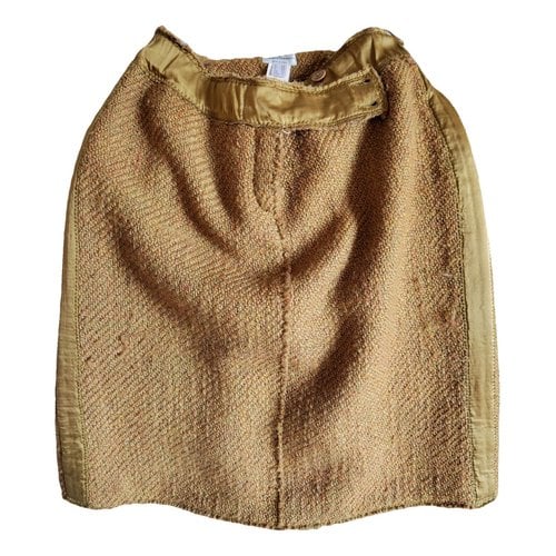 Pre-owned Philosophy Di Alberta Ferretti Wool Skirt In Yellow