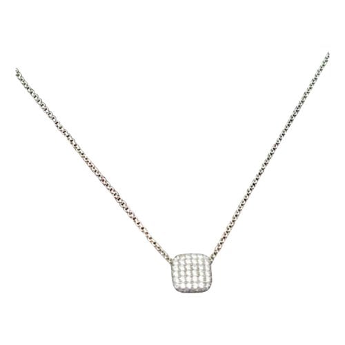 Pre-owned Apm Monaco Silver Necklace In White