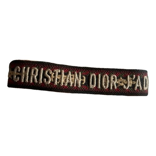 Pre-owned Dior Cloth Bracelet In Red