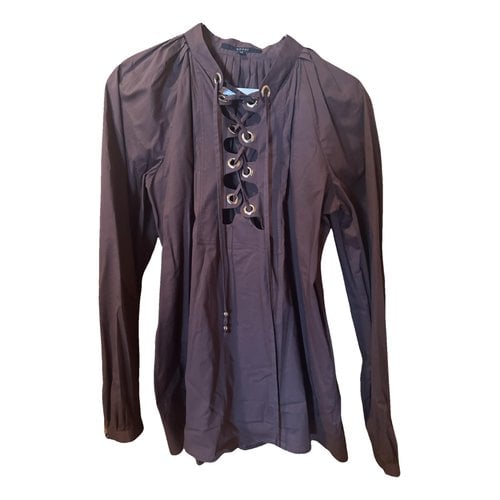 Pre-owned Gucci Blouse In Brown
