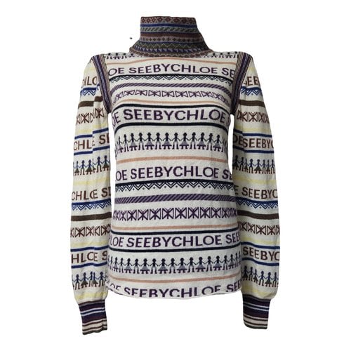 Pre-owned See By Chloé Wool Jumper In Multicolour