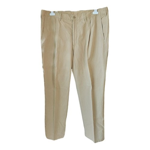 Pre-owned Valentino Trousers In Beige