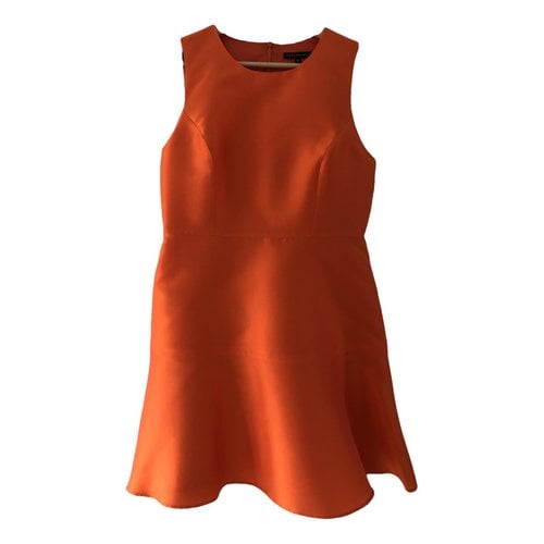 Pre-owned Tara Jarmon Mini Dress In Orange