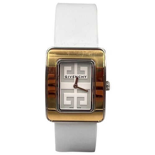 Pre-owned Givenchy Watch In White