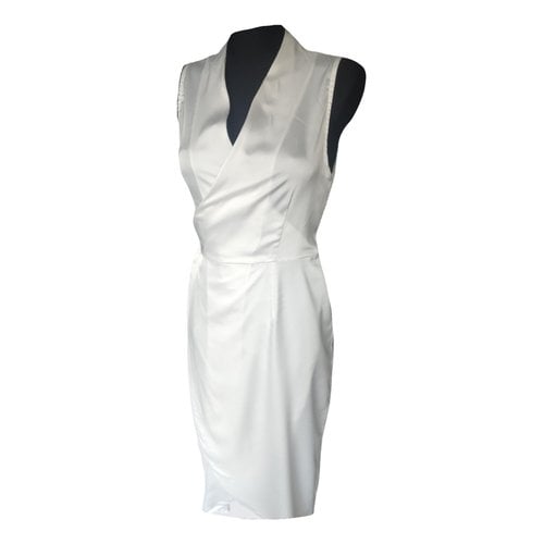 Pre-owned Never Fully Dressed Mid-length Dress In White