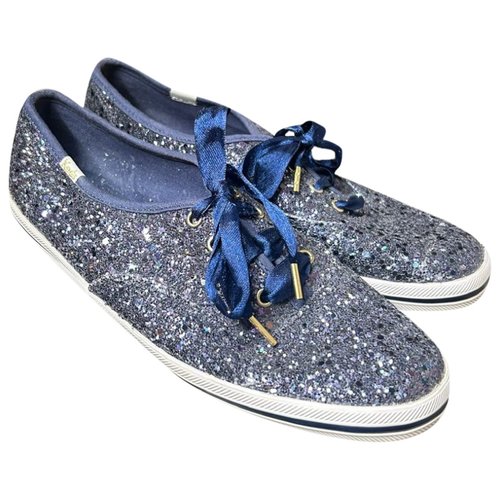 Pre-owned Keds Glitter Trainers In Navy