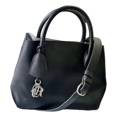 Pre-owned Dior Leather Tote In Black